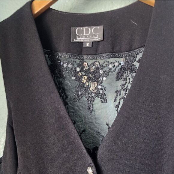 CDC Evenings by Caren Desiree vintage embellish midi dress - Picture 3 of 16